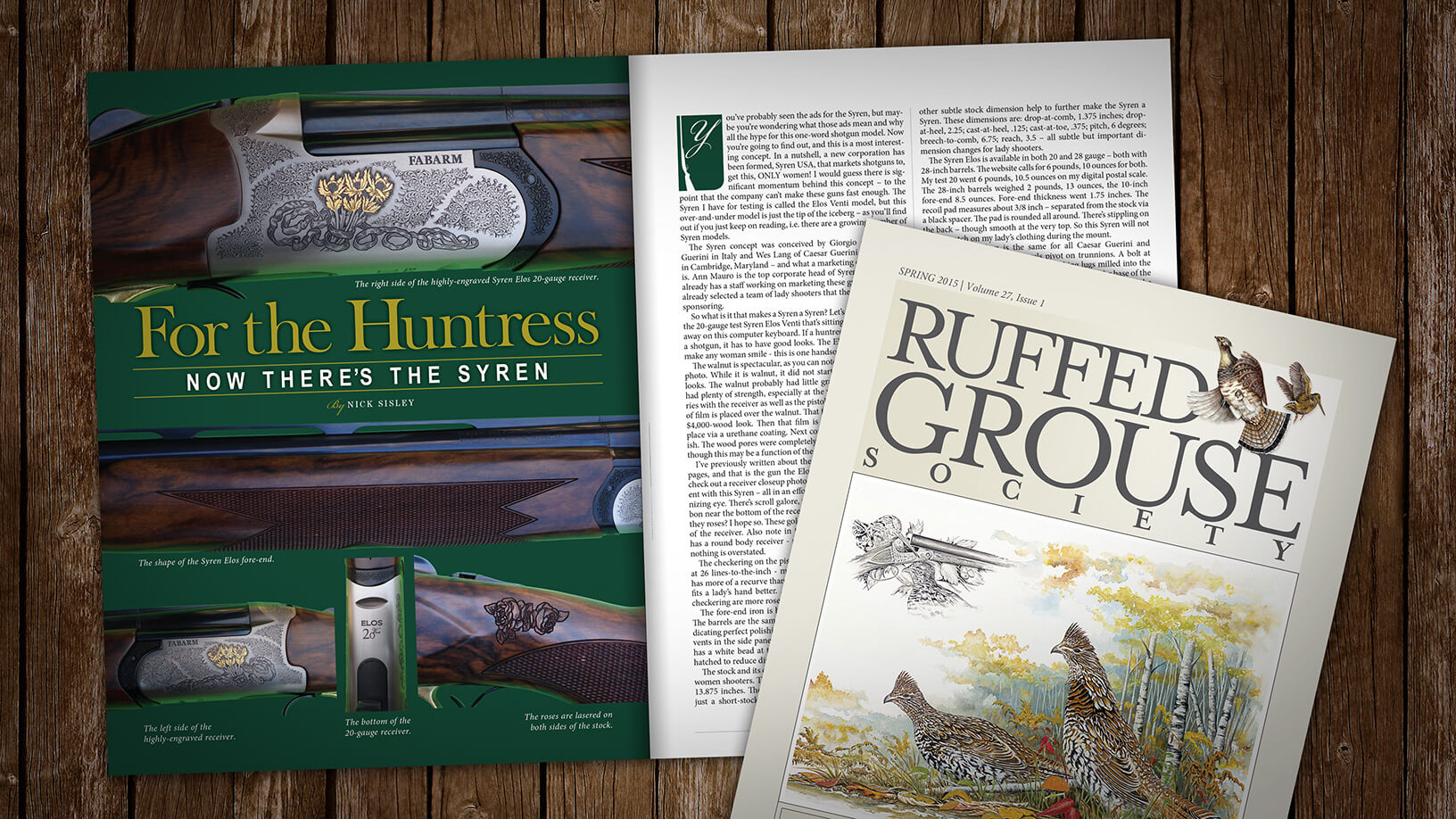 [Ruffed Grouse Society 03.15] For the Huntress, Now there’s the Syren