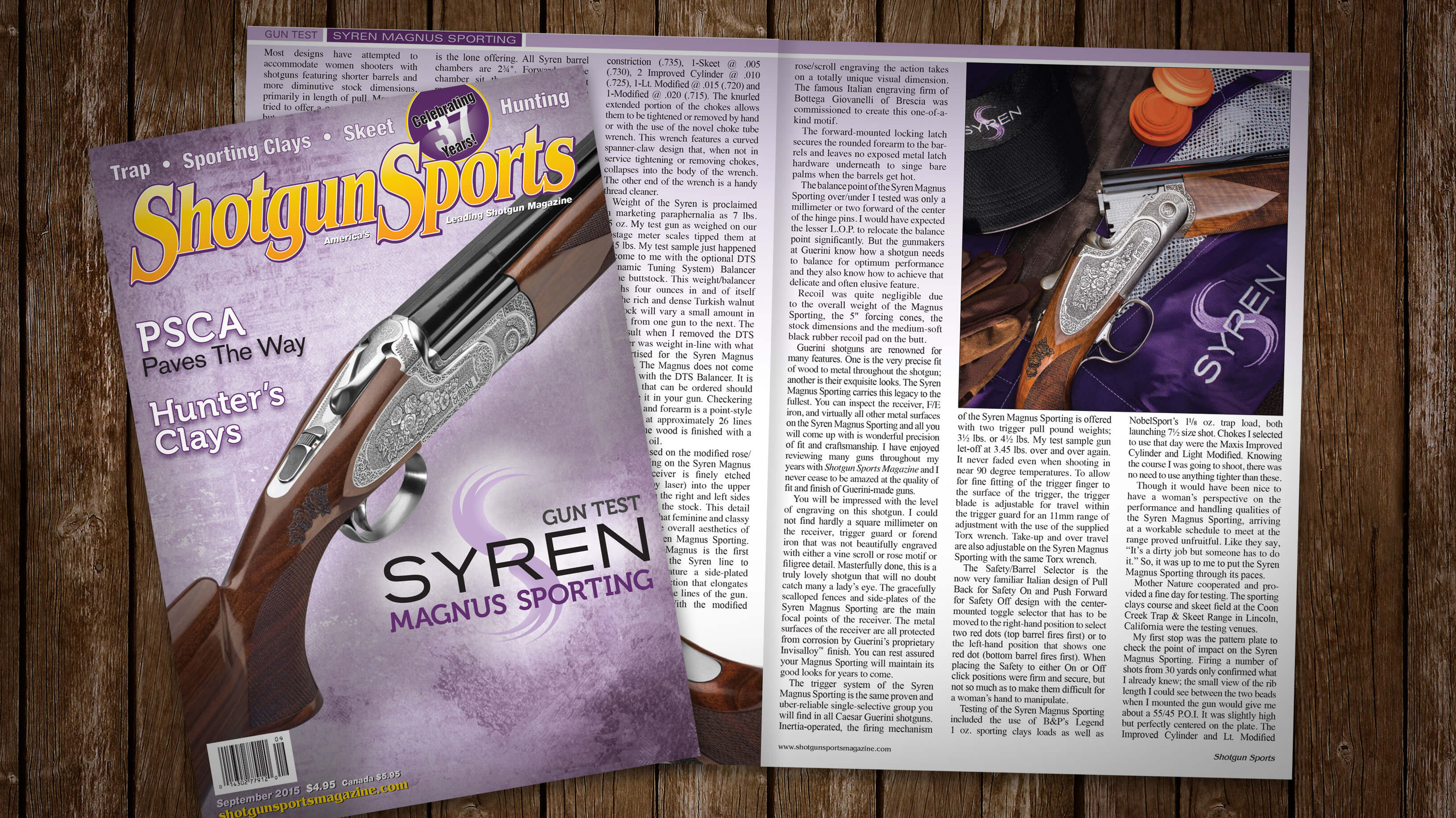 [Shotgun Sports Magazine: 09.15] Gun Test: Syren Magnus Sporting