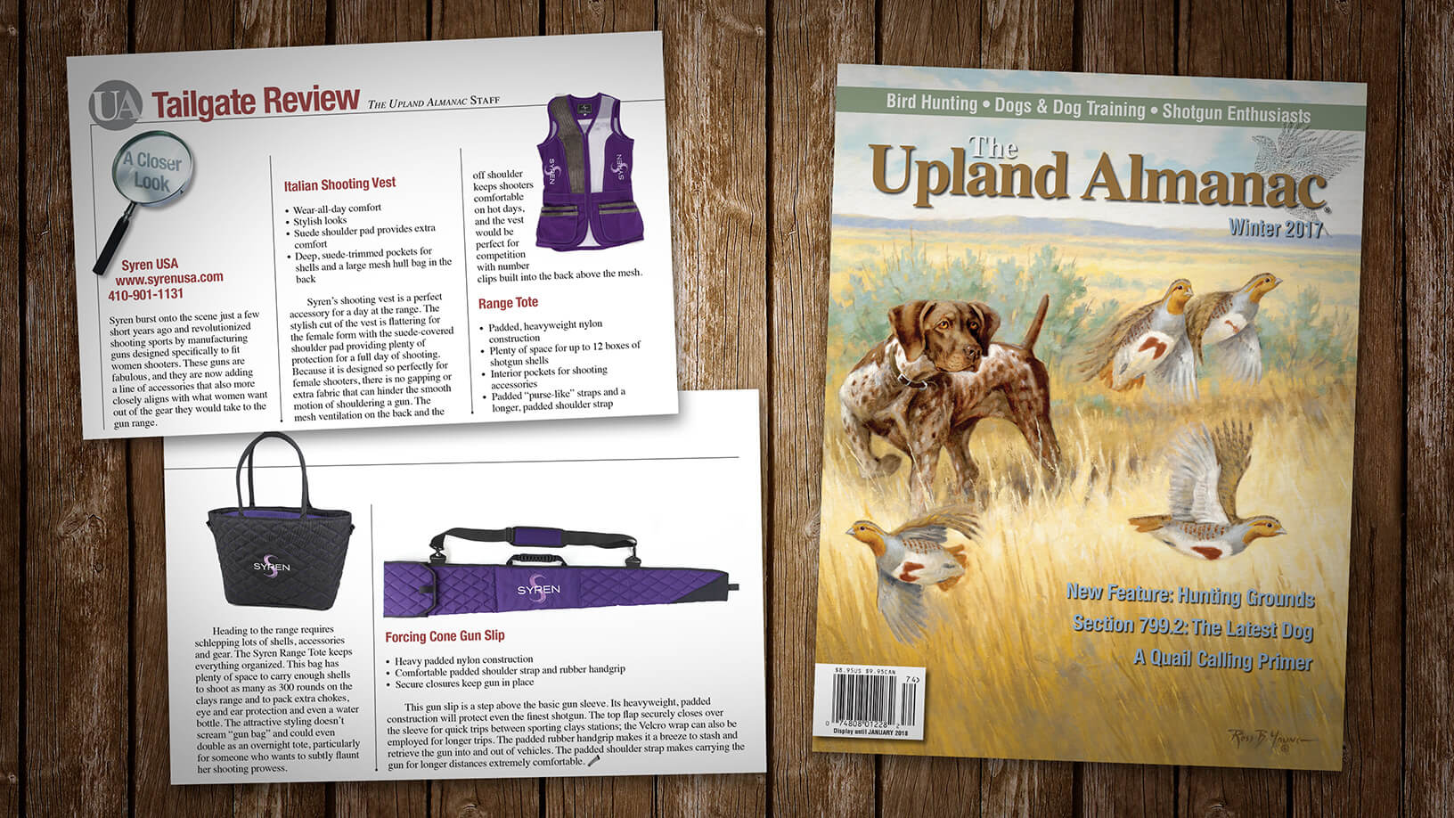 [Upland Almanac: Winter 2017] Tailgate Review: Syren Gear