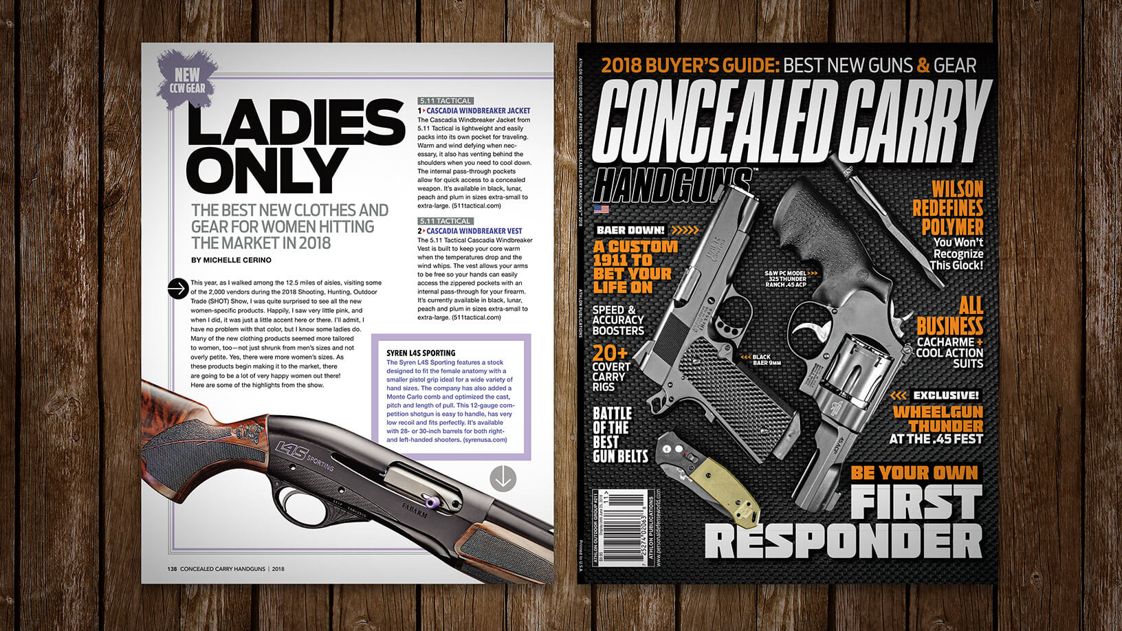 [Concealed Carry Magazine: Issue #211 2018] Ladies Only: Syren L4S Sporting
