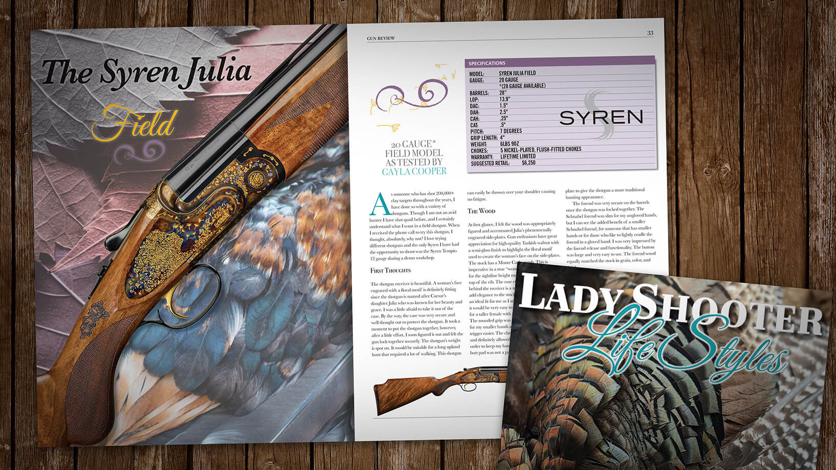 [Lady Shooter Lifestyles 08:23] Gun Review: Syren Julia Field